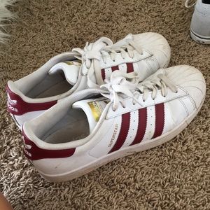 Adidas Red Superstar shoes